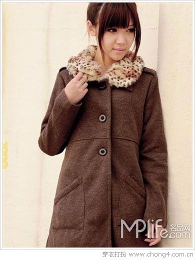 温暖时尚豹纹元素外套